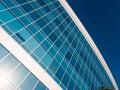 Contemporary office building over the blue sky Royalty Free Stock Photo