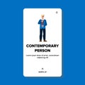 contemporary person vector