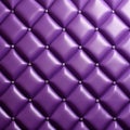 Contemporary Purple Leather Wallpaper With Quilted Stitched Design