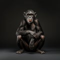 Contemporary Realist Portrait Photography: Bonobo Studio Shot In 8k Resolution