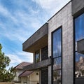 Contemporary Residential Building Exterior in the Daylight