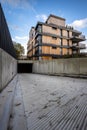 Contemporary residential building exterior