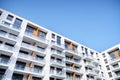 New building condominium. Modern apartment complex exterior. Royalty Free Stock Photo