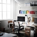 Contemporary Room Workplace Office Supplies Concept Royalty Free Stock Photo