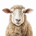 Contemporary Scandinavian Art: Photo-realistic Sheep Portrait On Large Canvas