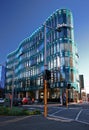 Modern multistory Deloitte office building in Chirstchurch CBD, New Zealand Royalty Free Stock Photo