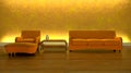 Contemporary sofa in modern setting Royalty Free Stock Photo