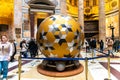 Contemporary Sphere Art Installation Inside the Pantheon in Rome Royalty Free Stock Photo