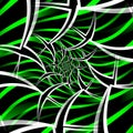 contemporary style as a vivid green black and white creative spiral design Royalty Free Stock Photo