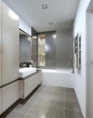 Contemporary style bathroom Royalty Free Stock Photo