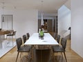 Contemporary style dining room Royalty Free Stock Photo