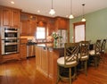 Contemporary upscale custom kitchen interior