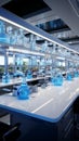 Contemporary vacant lab for advanced biology and applied scientific research