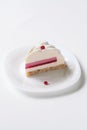 Contemporary Vanilla Red Currant Mousse Cake Royalty Free Stock Photo