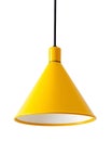 Contemporary Yellow Ceiling Lamp for Interior Design Projects Royalty Free Stock Photo
