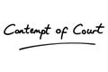 Contempt of Court Royalty Free Stock Photo