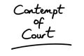 Contempt of Court Royalty Free Stock Photo
