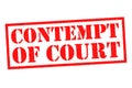 CONTEMPT OF COURT Royalty Free Stock Photo