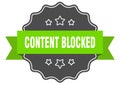 content blocked label