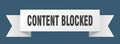 content blocked ribbon.