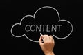 Content Cloud Concept Blackboard Royalty Free Stock Photo