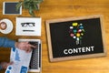 CONTENT CONCEPT Royalty Free Stock Photo