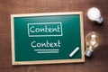 Content and Context Royalty Free Stock Photo