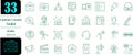 Vector icon set titled \