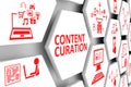 CONTENT CURATION concept cell background