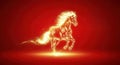 Galloping golden steed Royalty Free Stock Photo