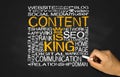 content is king concept Royalty Free Stock Photo