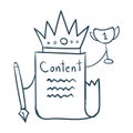 Content is king Royalty Free Stock Photo