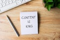 Content Is King Royalty Free Stock Photo