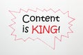 Content Is King Concept