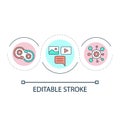 Content loop concept icon Royalty Free Stock Photo