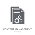 Content Management icon. Trendy Content Management logo concept Royalty Free Stock Photo