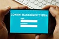 Content Management System CMS. Royalty Free Stock Photo