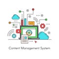 Content Management System CMS Royalty Free Stock Photo
