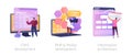 Backend Development vector concept metaphors. Royalty Free Stock Photo