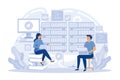 Content management system. Software engineering, database programming. CMS development, PHP MySql development, Royalty Free Stock Photo