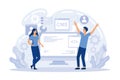 Content management system. Software engineering, database programming. CMS development, PHP MySql development, Royalty Free Stock Photo