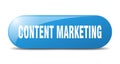 content marketing button. content marketing sign. key. push button. Royalty Free Stock Photo