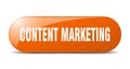 content marketing button. content marketing sign. key. push button. Royalty Free Stock Photo