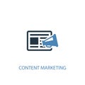 Content marketing concept 2 colored icon