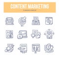 Content Marketing Doodle Icons