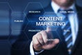 Content Marketing Strategy Business Technology Internet Concept Royalty Free Stock Photo