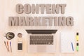 Content Marketing text concept