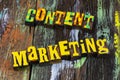 Content media marketing business strategy social communication