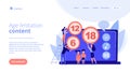 Content rating system concept landing page.