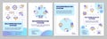 Content recommendation system blue gradient brochure template